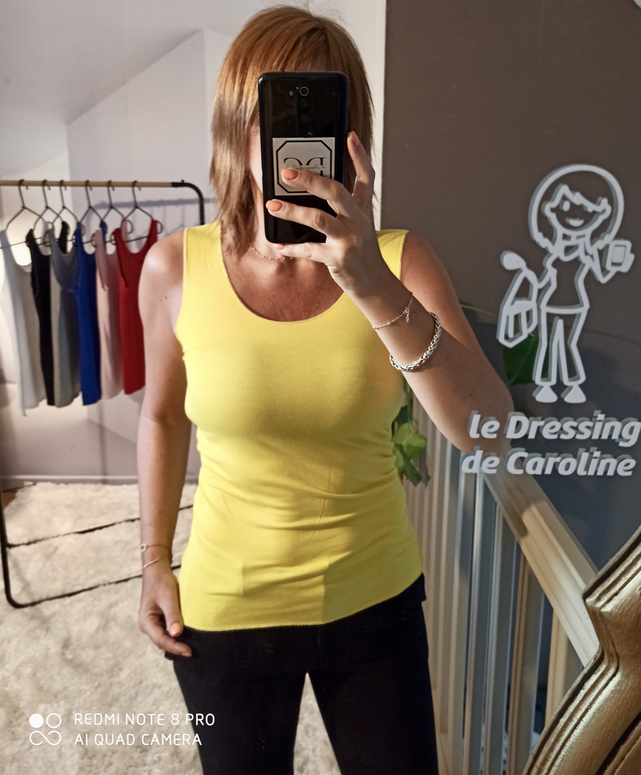 Débardeur Lurex Jaune