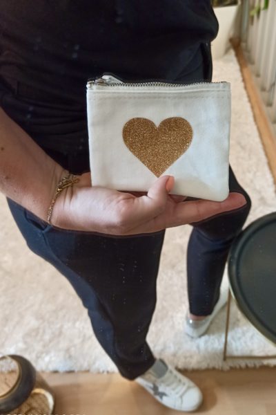 Porte-Monnaie Coeur Or