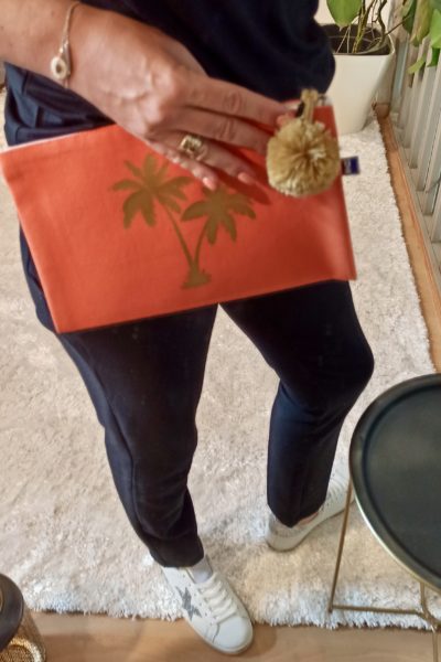 Pochette Zippée Palmier