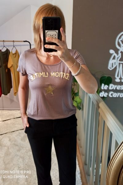 T-shirt Edition Limitée Taupe