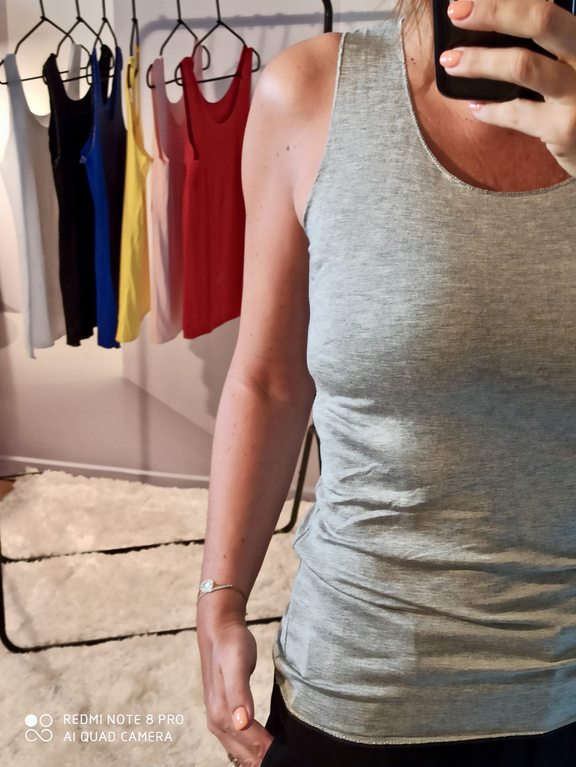 Débardeur Lurex Gris – Image 2