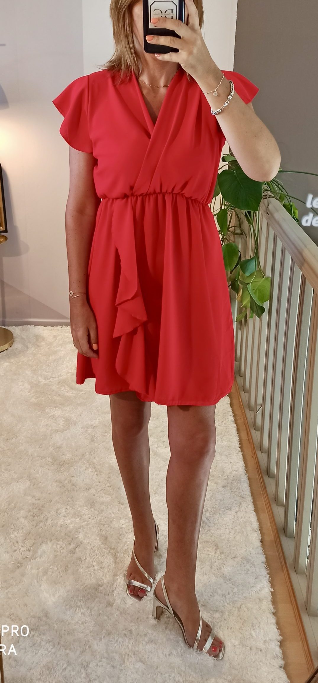 Robe Courte Volant Rouge Le dressing de Caroline