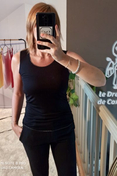 Débardeur Lurex Noir