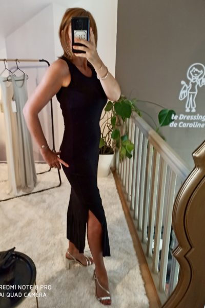Robe Longue Basique Noir