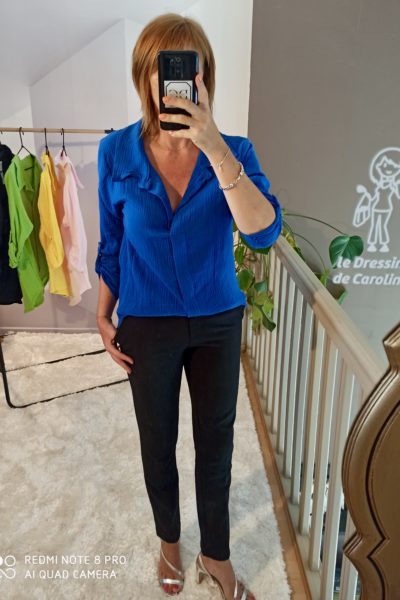 Blouse Chemise Bleue