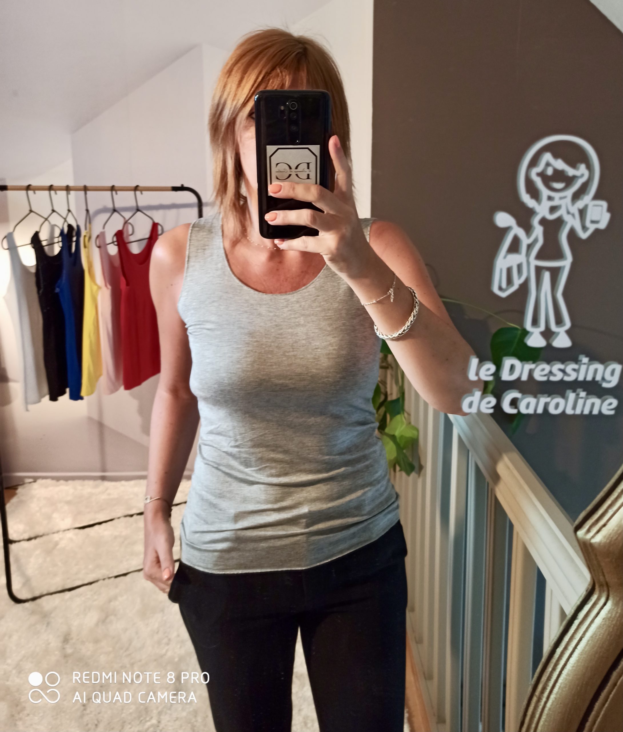 Débardeur Lurex Gris