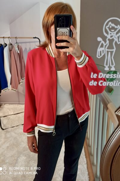 Bomber Uni Rouge
