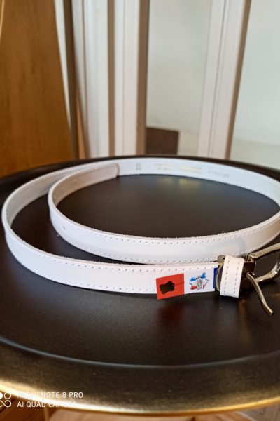Ceinture Cuire Blanche