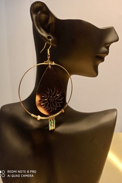 Boucles d'oreilles Edelweiss Turquoise