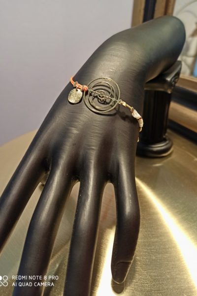 Bracelet Coulissant Orange Fluo