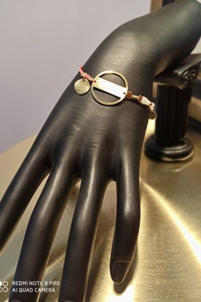 Bracelet Coulissant Rose Fluo