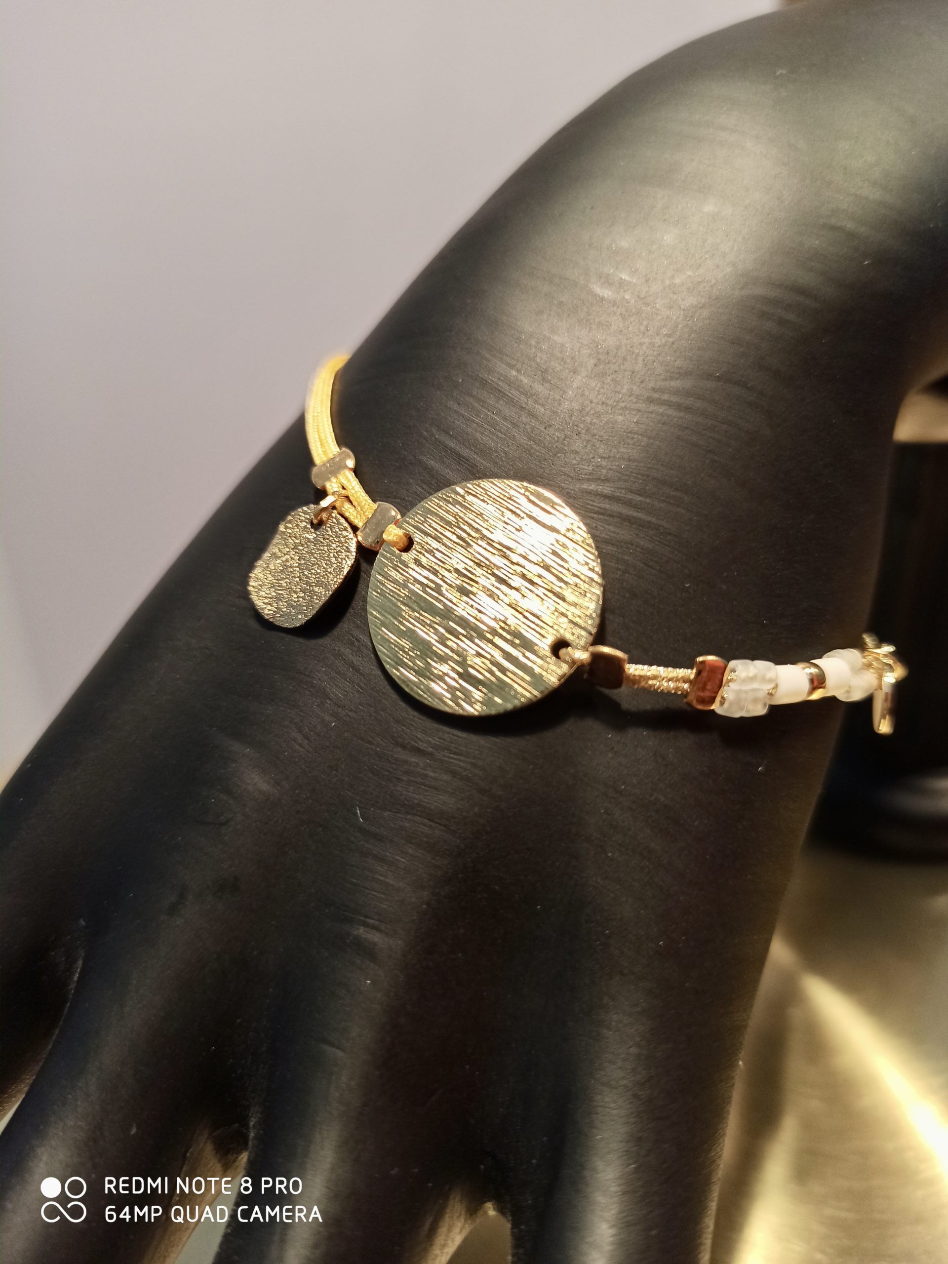 Bracelet Coulissant Orange Clair – Image 2