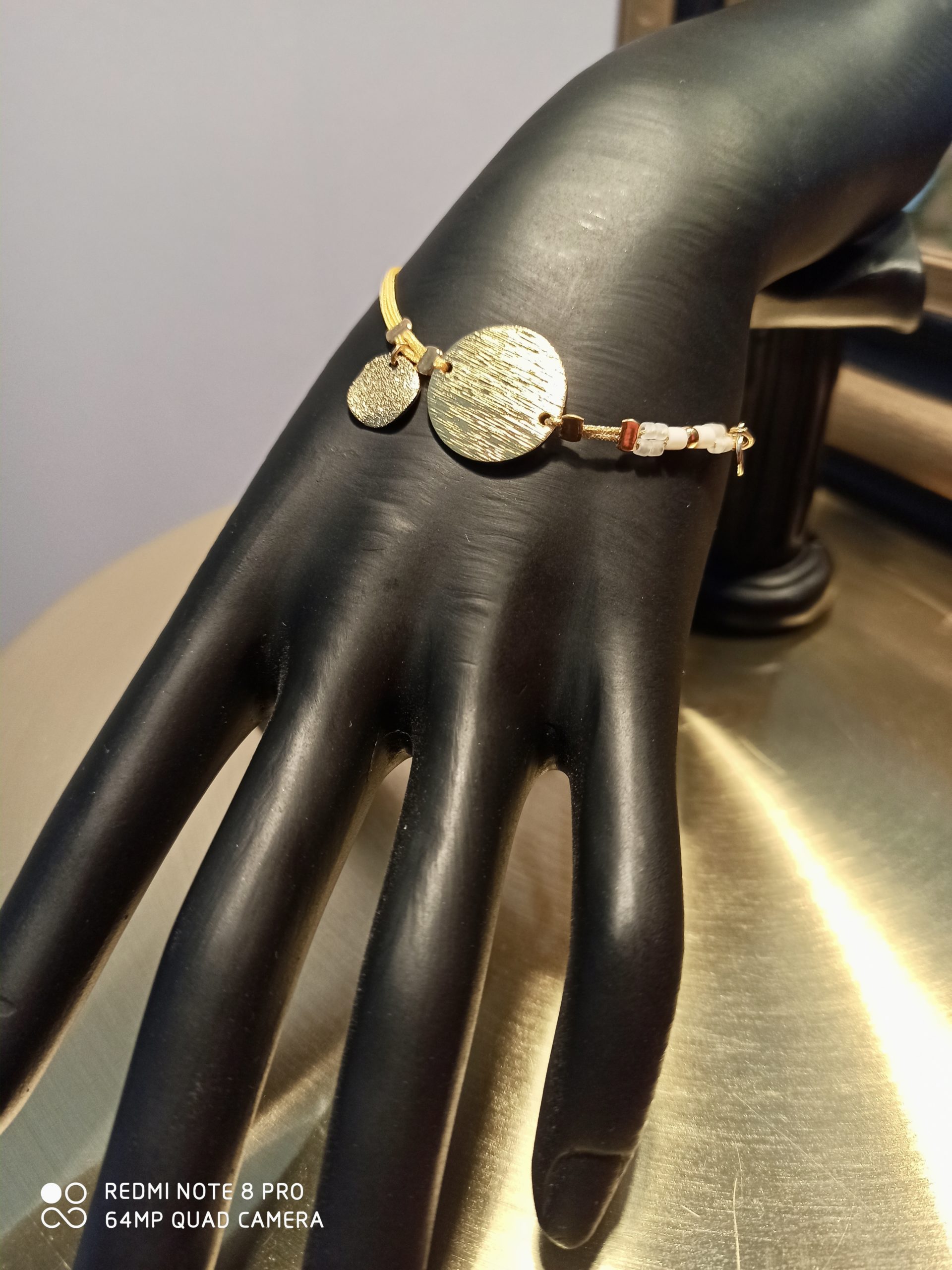 Bracelet Coulissant Orange Clair