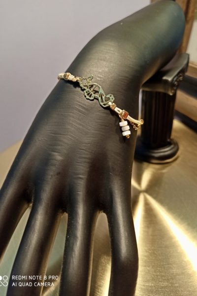 Bracelet Coulissant Hippocampe Ivoire