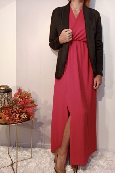 Robe Longue Noeud Rouge