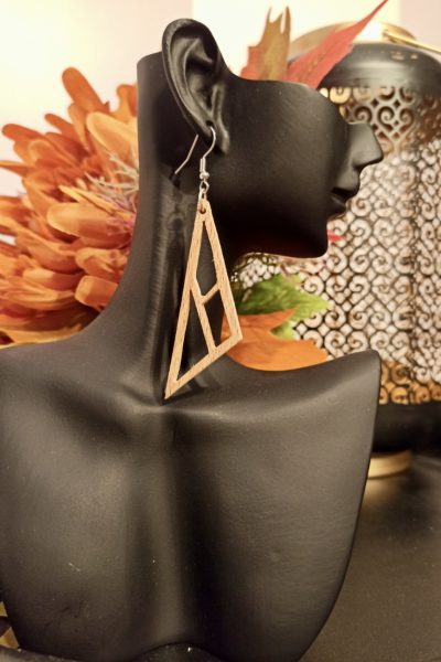 Boucles d'oreilles Bois Triangle
