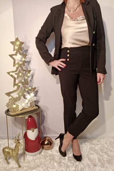 Pantalon Droit Officier Noir