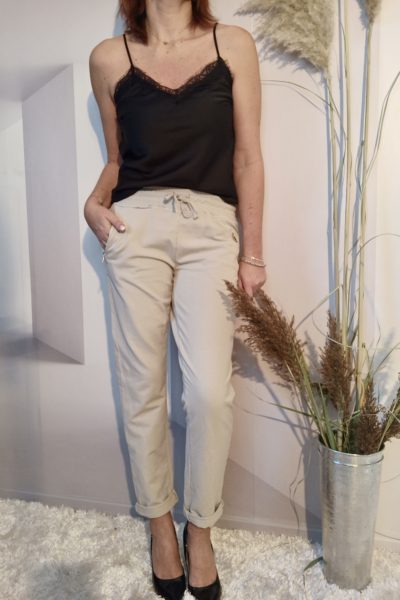 Débardeur Dentelle Noir