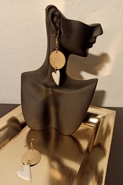 Boucles D'Oreilles Pastille & Coeur