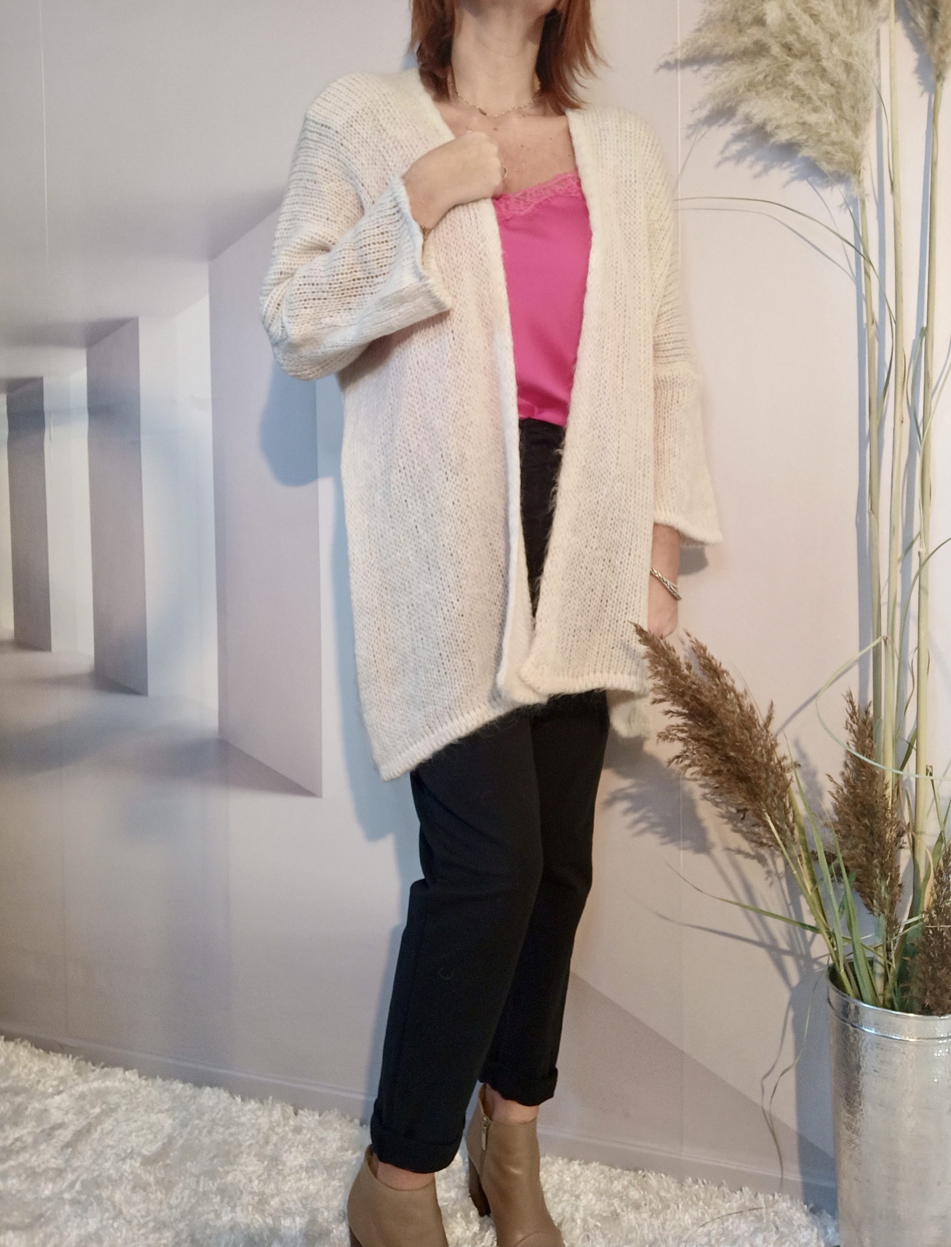 Débardeur Dentelle Fushia – Image 5