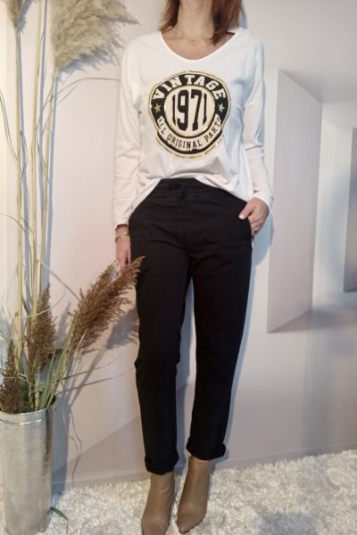 Tshirt Vintage Blanc