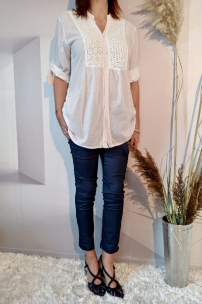 Chemise Dentelle Blanche