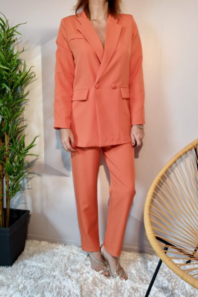 Tailleur Veste Orange