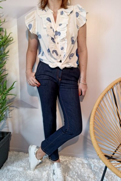 Chemisier Frida Bleu