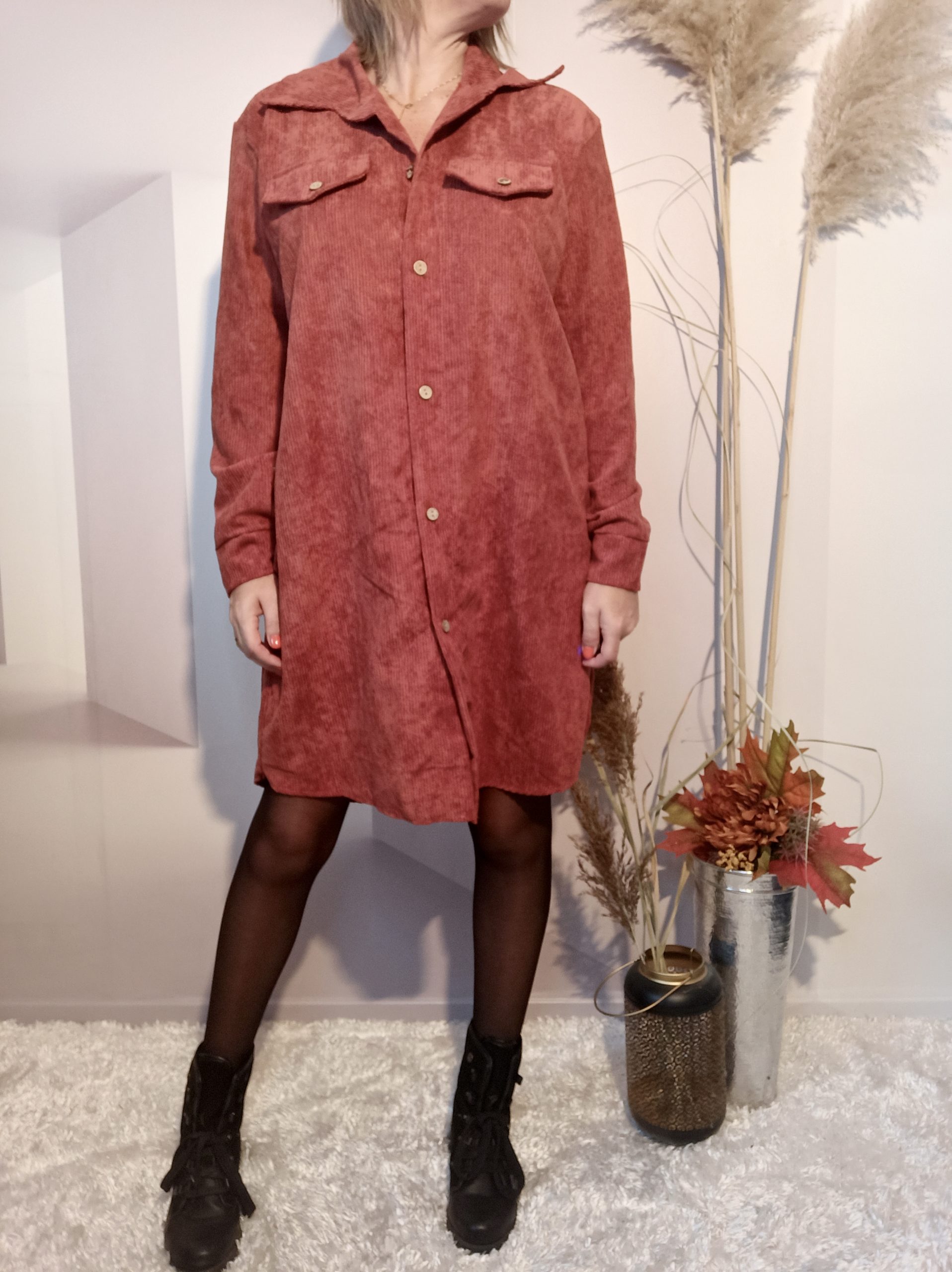 Robe Chemise Rouille