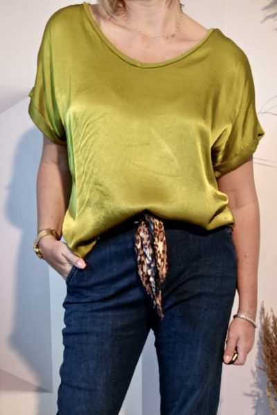 Top Satin Olive