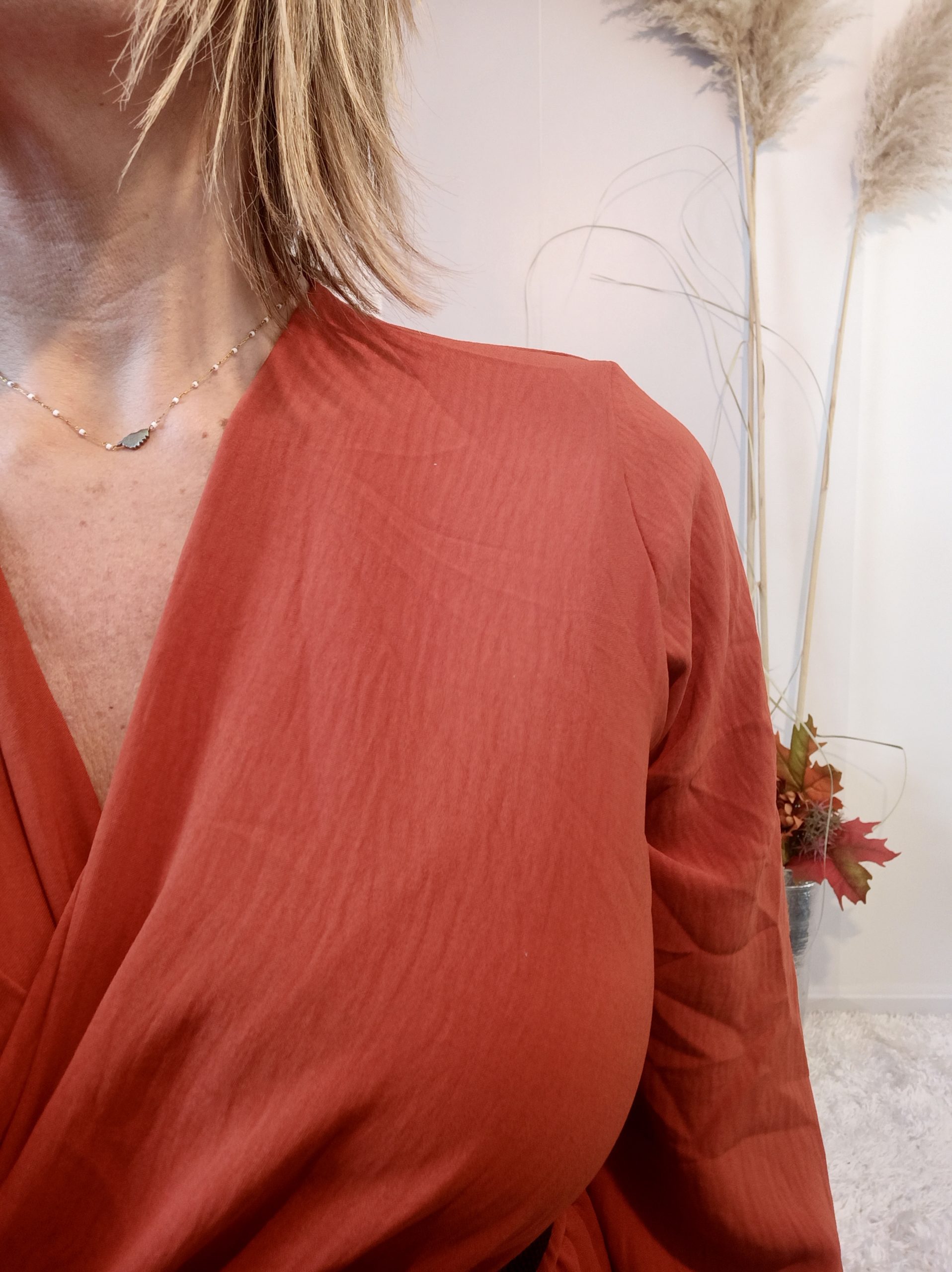 Robe Longue Ceinture Rouille – Image 5