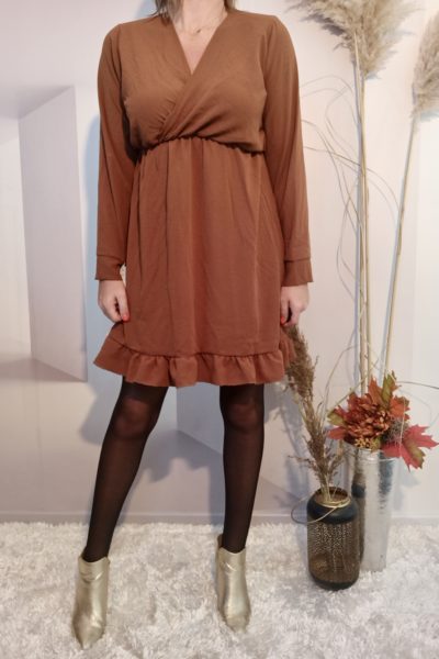 Robe Courte Brun