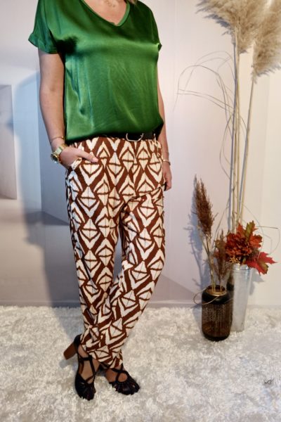 Pantalon Ethnique Marron