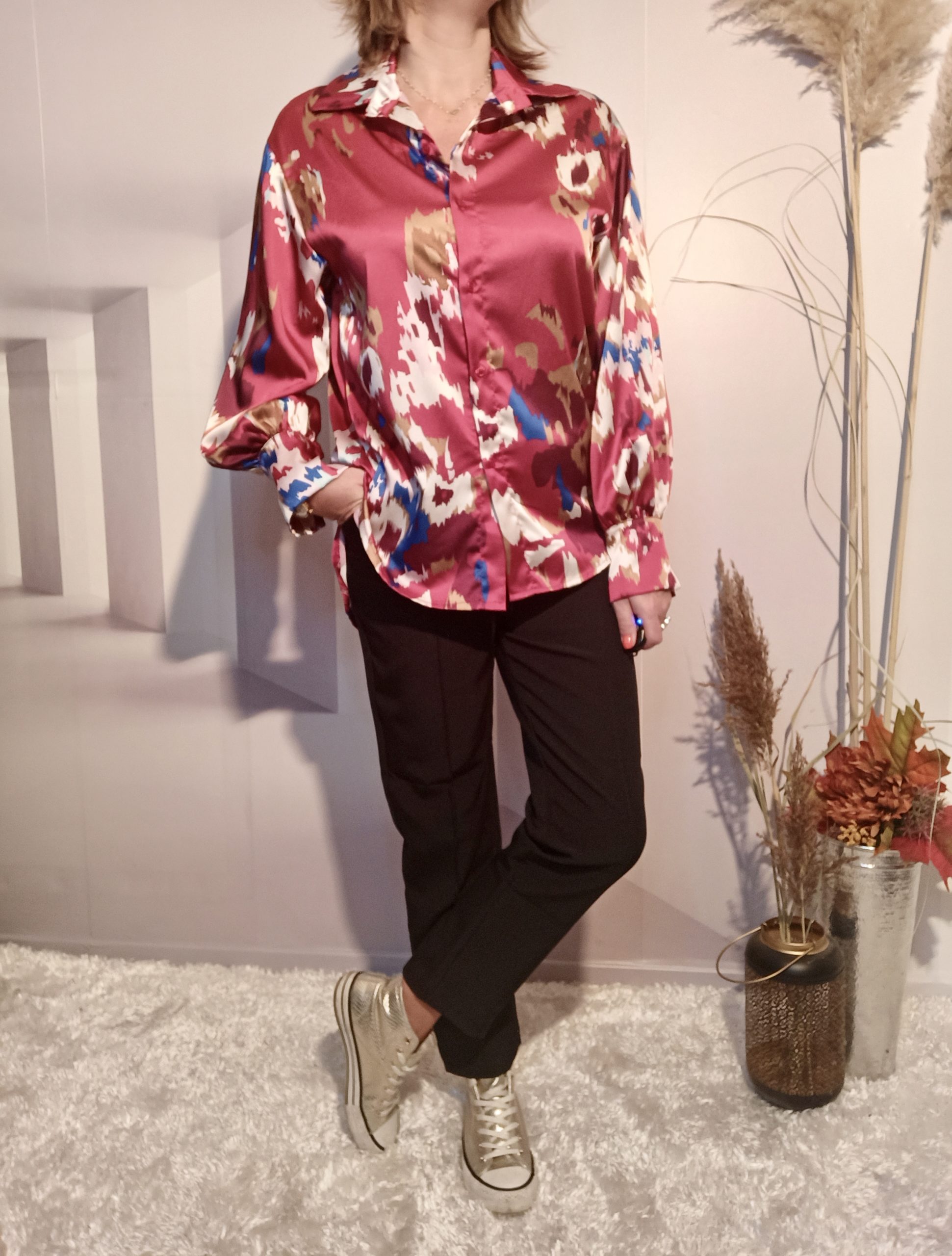 Chemise Asymétrique Peinture – Image 2