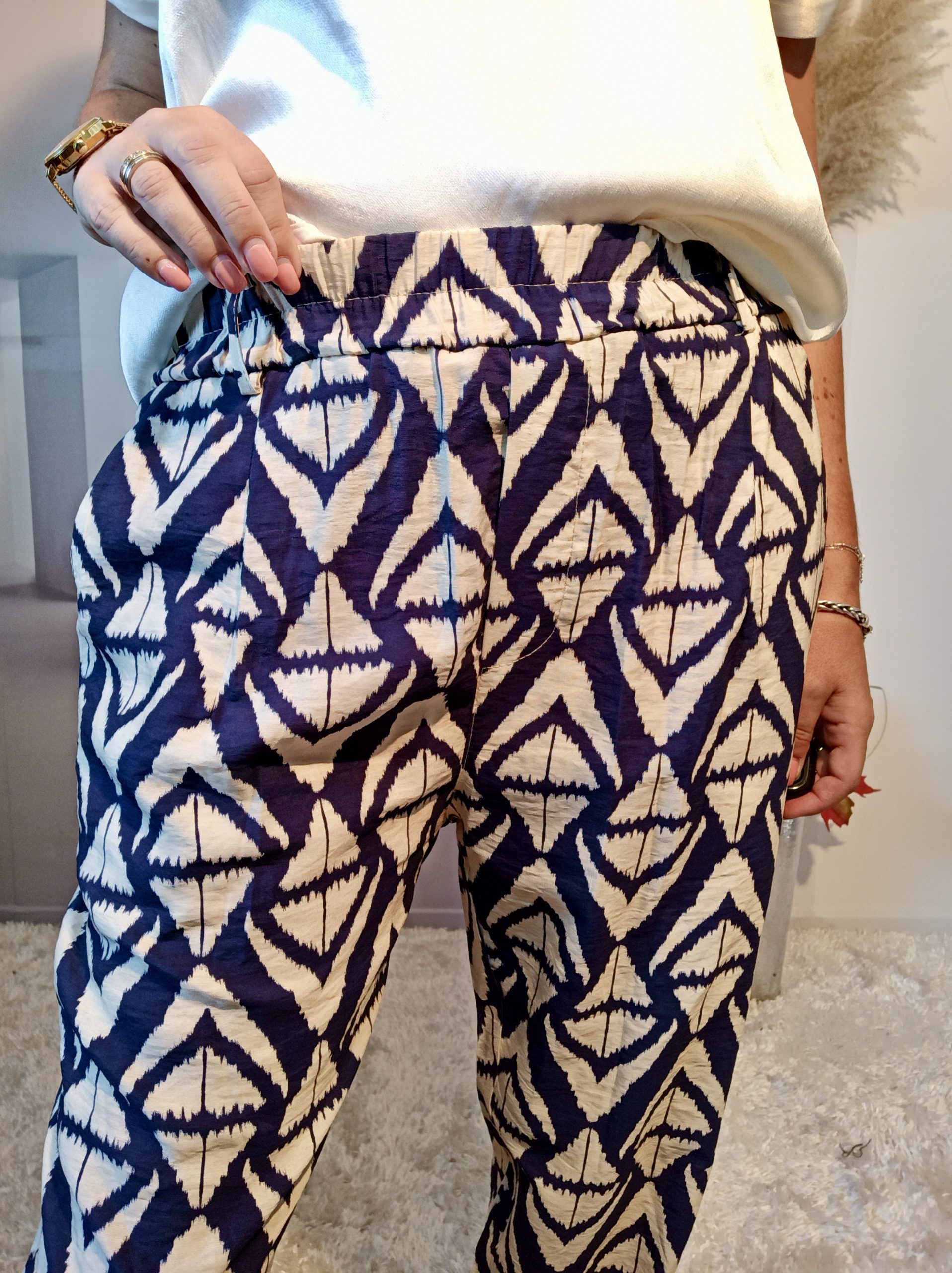 Pantalon Ethnique Bleu – Image 6
