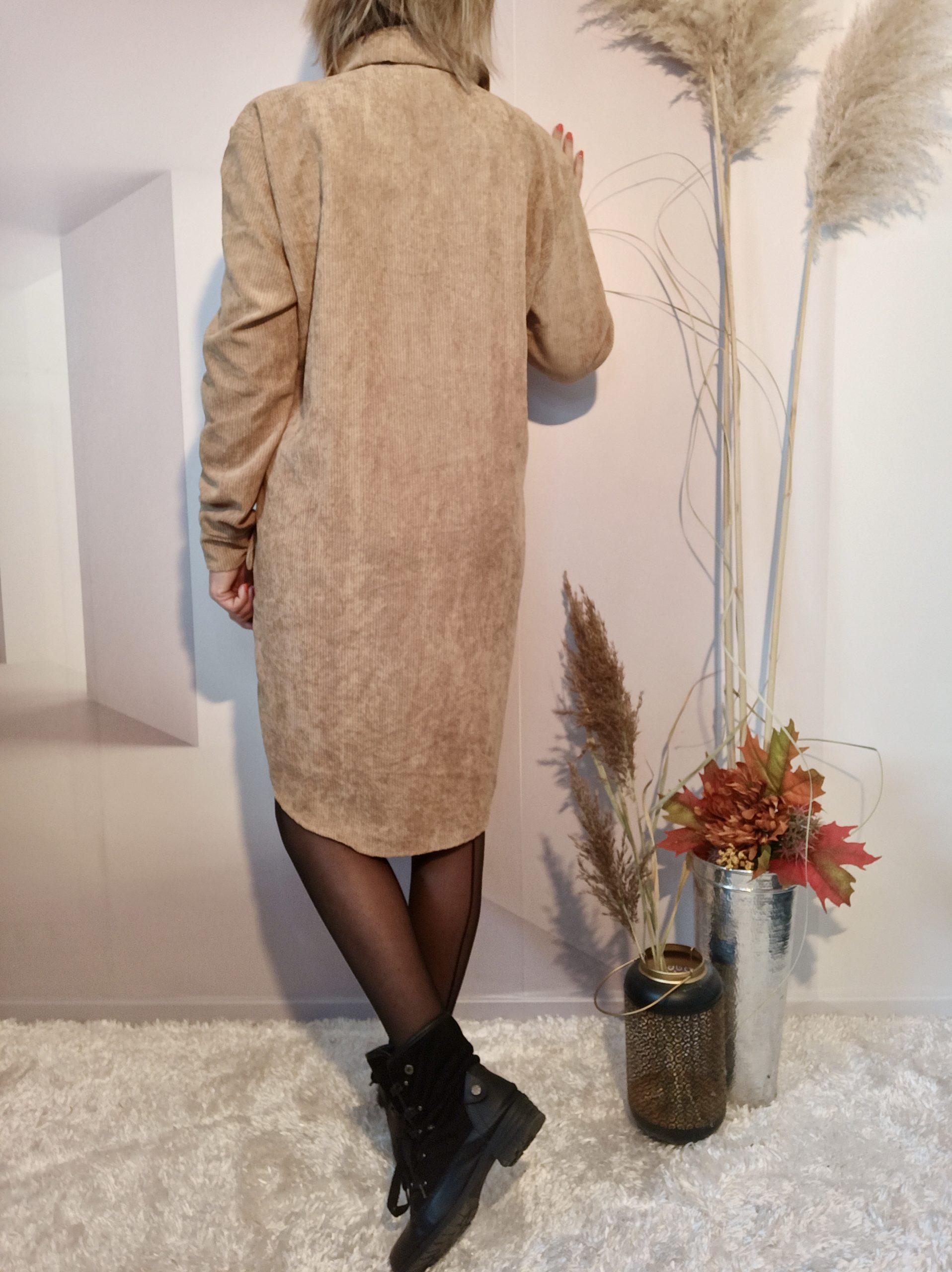 Robe Chemise Beige – Image 6