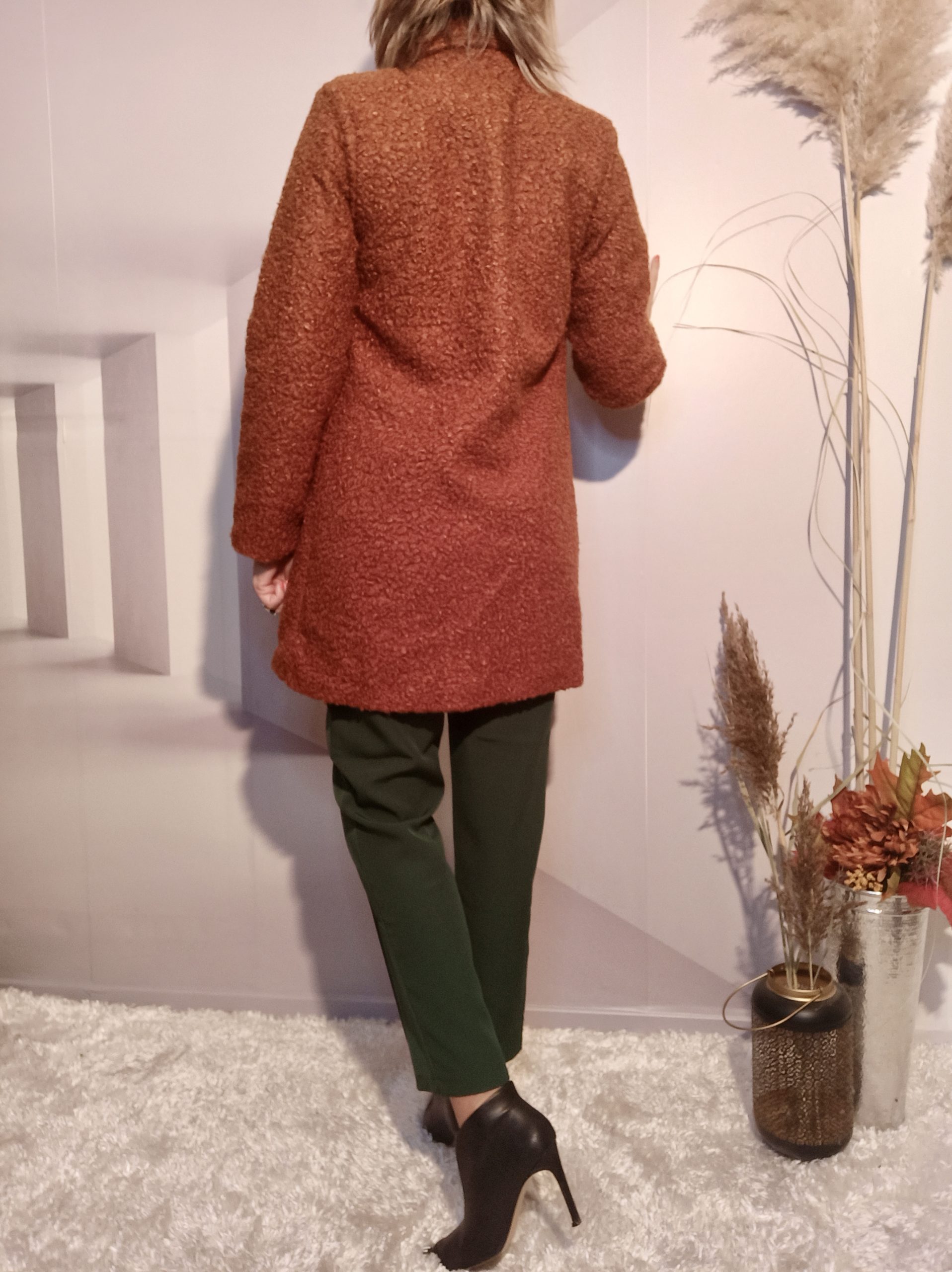Manteau Bouclettes Brun – Image 4