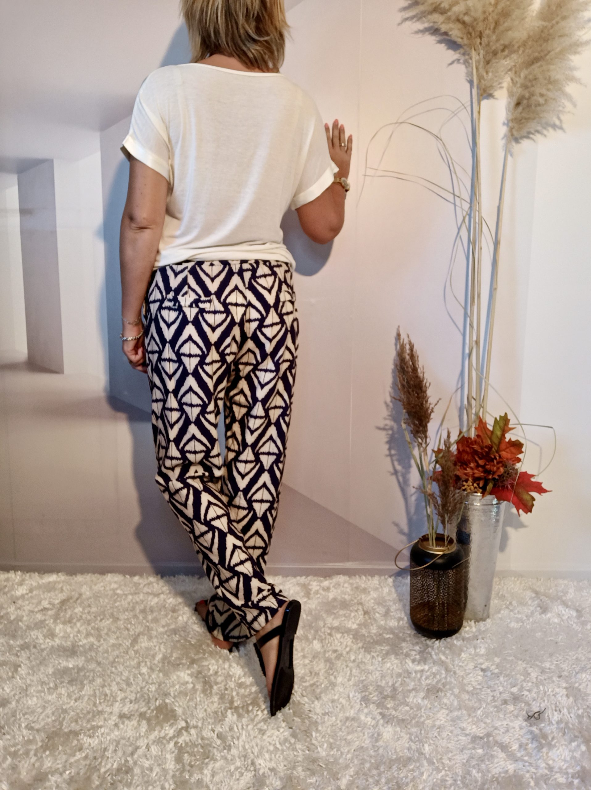 Pantalon Ethnique Bleu – Image 4