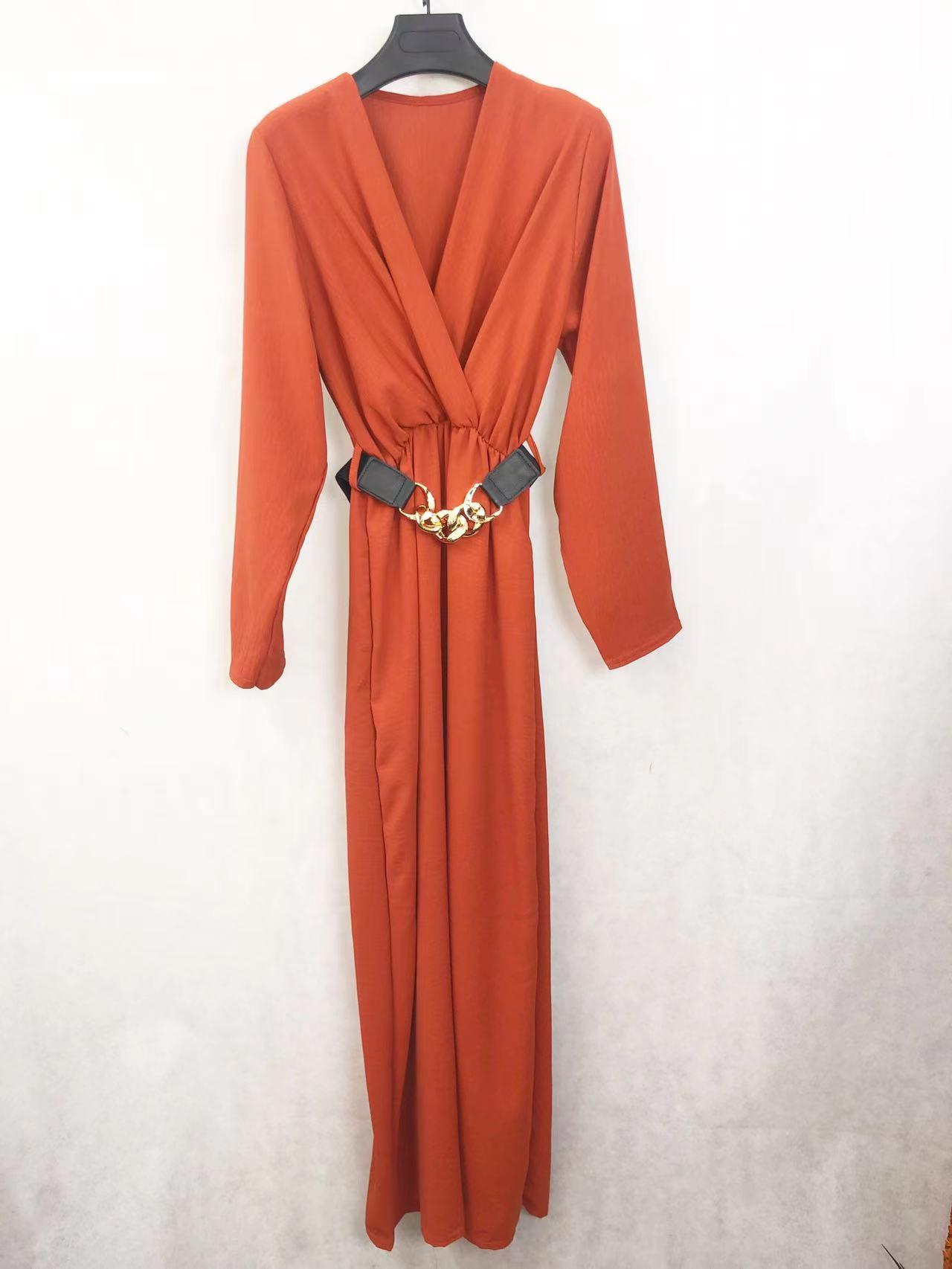 Robe Longue Ceinture Rouille – Image 6