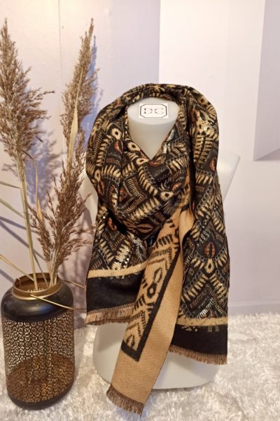 Echarpe Brillante Noir