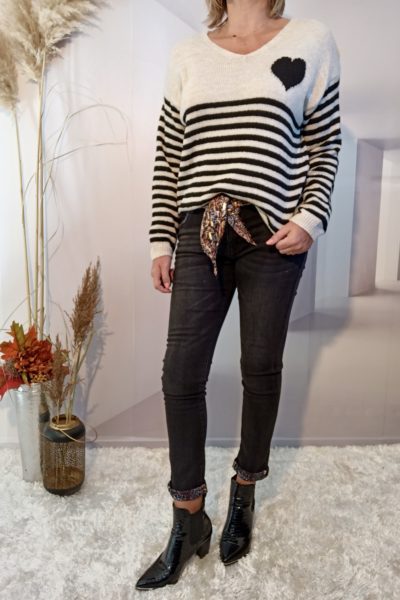 Pull Coeur Noir