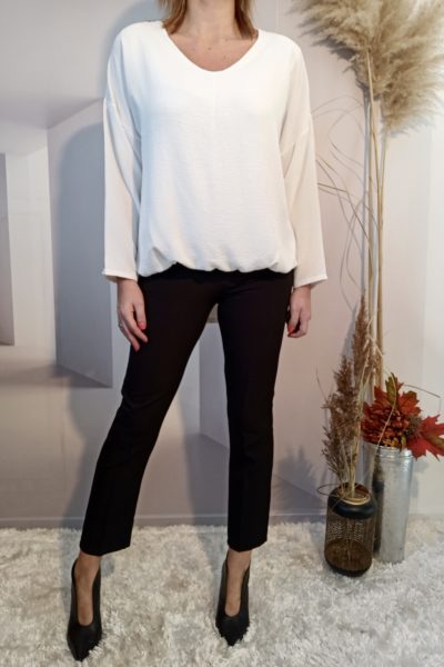 Blouse Asymétrique Blanc