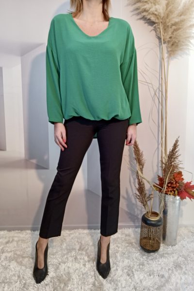 Blouse Asymétrique Vert