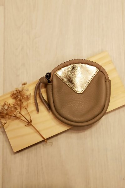 Porte-Monnaie Brillant Beige