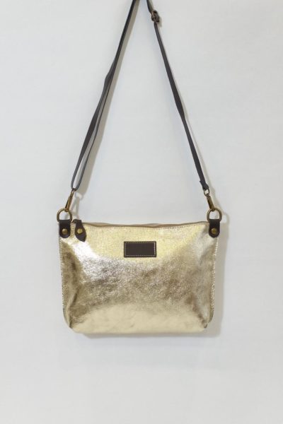 Sac Cuir Doré