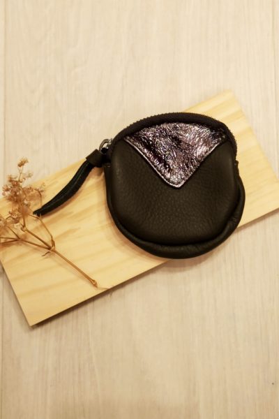 Porte-Monnaie Brillant Gris