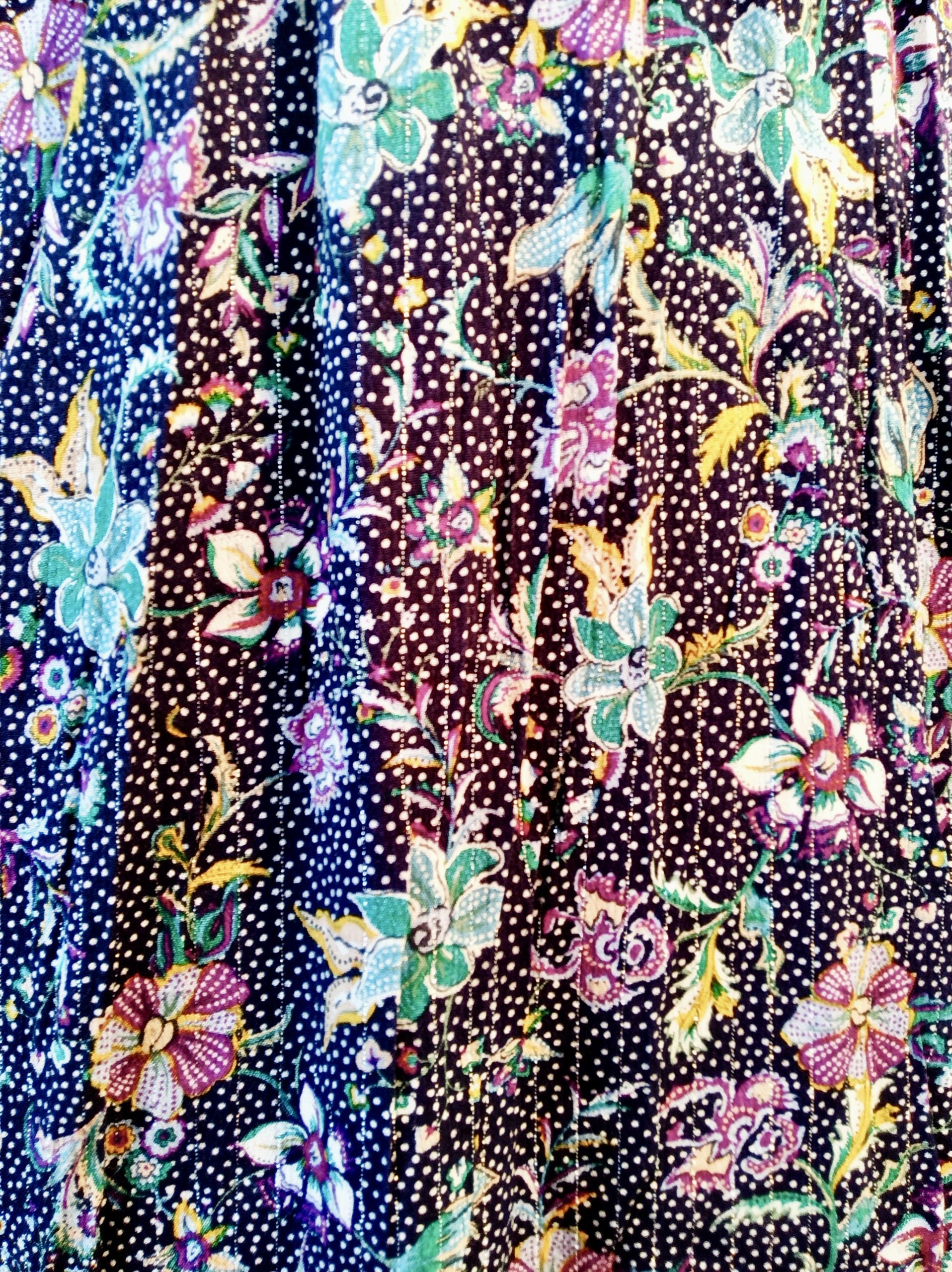 Robe Fleurie Marine – Image 7