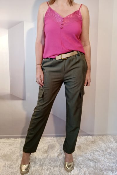 Débardeur Dentelle Fushia