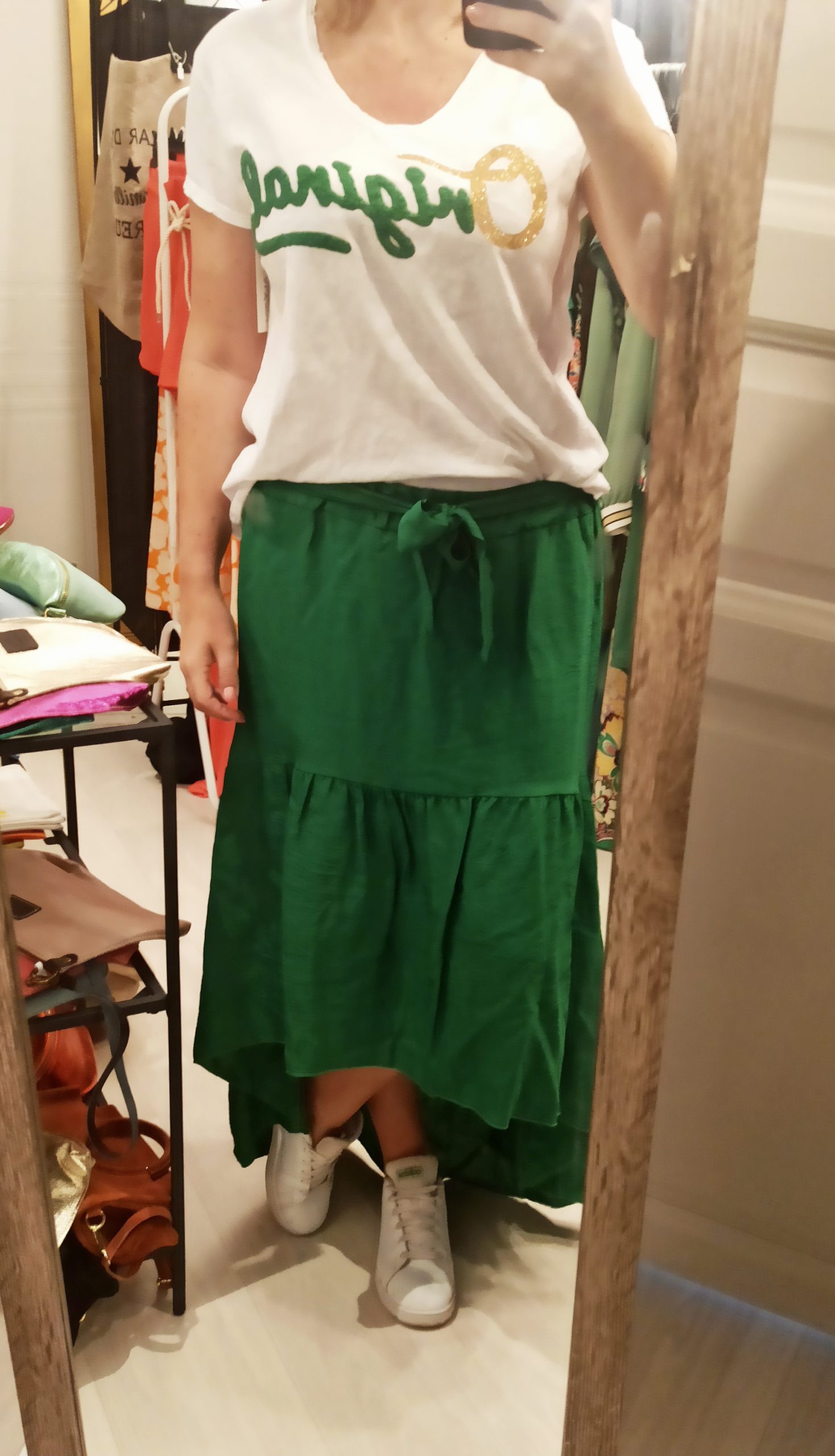 Jupe Asymétrique Verte – Image 7