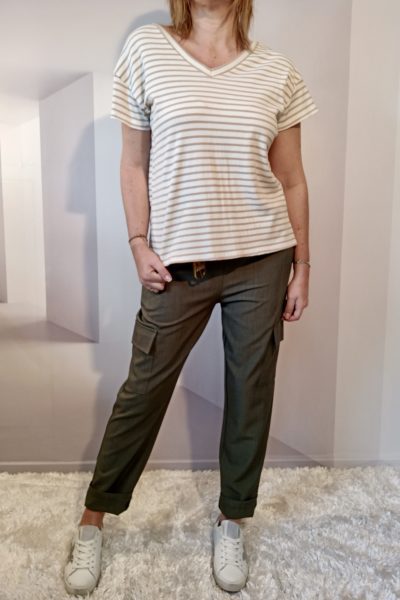 Marinière Noeuds Beige